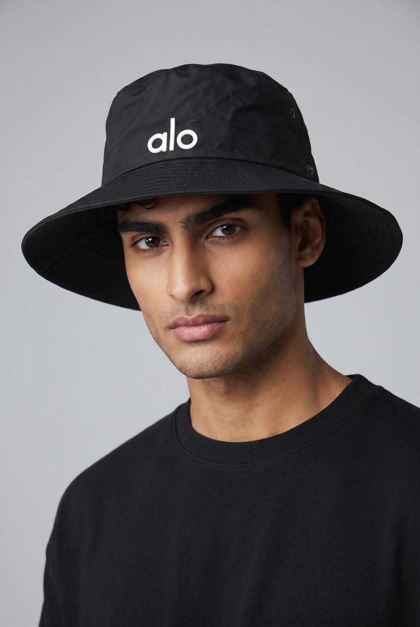 ALO Black Bucket Hat 🖤 | Minimal Streetwear Essential - MASTERPIECE