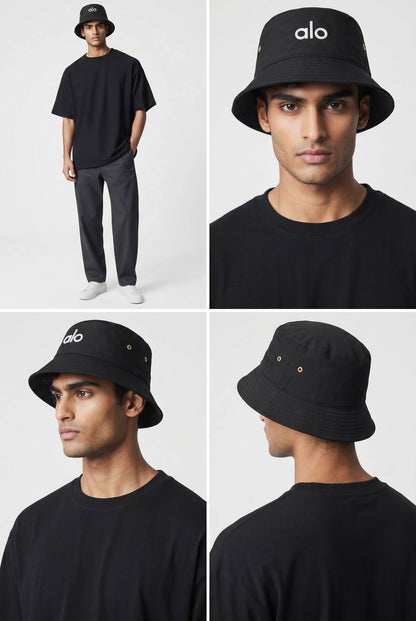 ALO Black Bucket Hat 🖤 | Minimal Streetwear Essential - MASTERPIECE