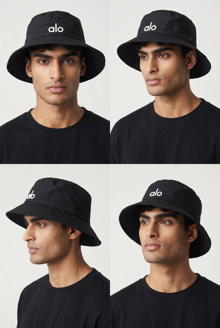 ALO Black Bucket Hat 🖤 | Minimal Streetwear Essential - MASTERPIECE