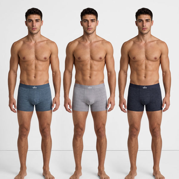 Alo Men's Boxer Briefs – 3-Pack Neutral Tones 🩲
