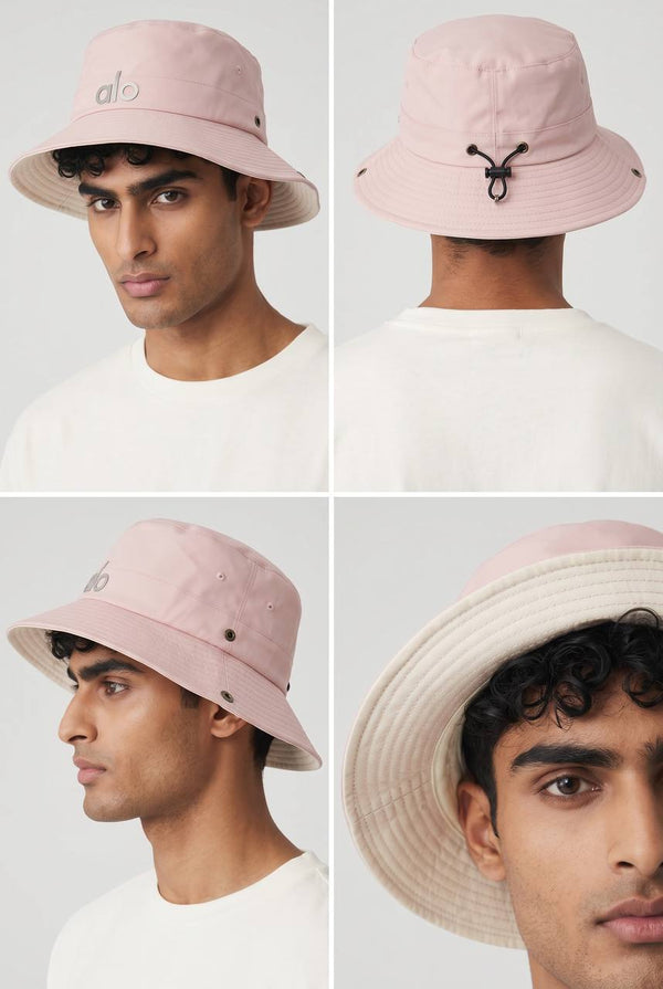 Alo Pink Bucket Hat 🎩 | Lightweight Adjustable Summer Hat