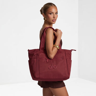 Alo Tote – Burgundy Utility Everyday Tote 👜🍷 - MASTERPIECE