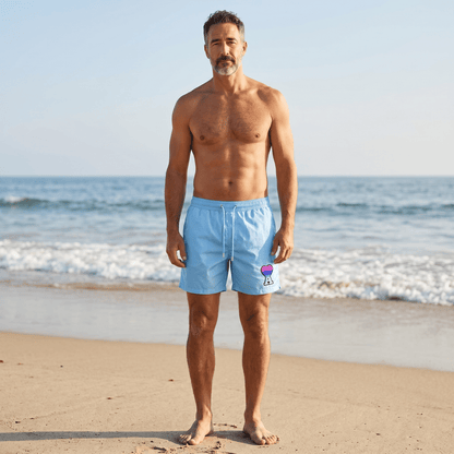 AMI Paris Baby Blue Swim Shorts 🌴💎 - MASTERPIECE