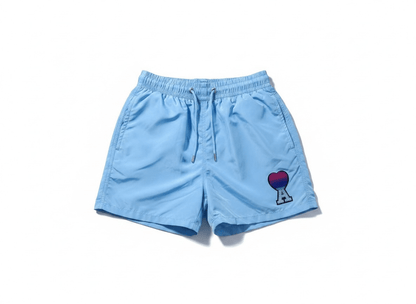 AMI Paris Baby Blue Swim Shorts 🌴💎 - MASTERPIECE
