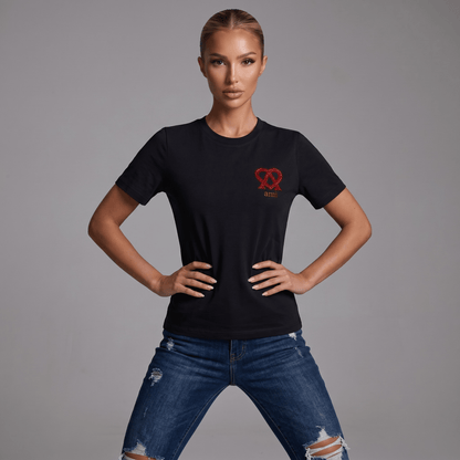 AMI Paris Black Red Heart Logo T-Shirt 🖤❤️ - MASTERPIECE