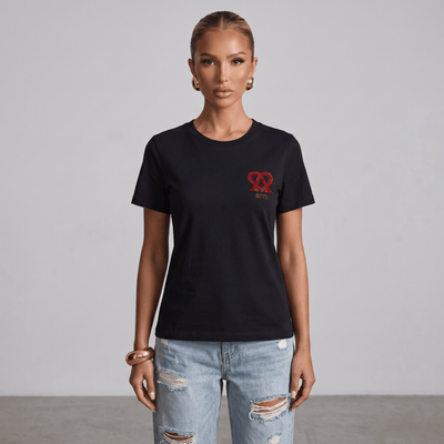 AMI Paris Black Red Heart Logo T-Shirt 🖤❤️ - MASTERPIECE