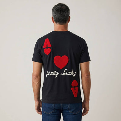 AMI Paris “Pretty Lucky” Graphic T-Shirt ♥️♠️✨ - MASTERPIECE