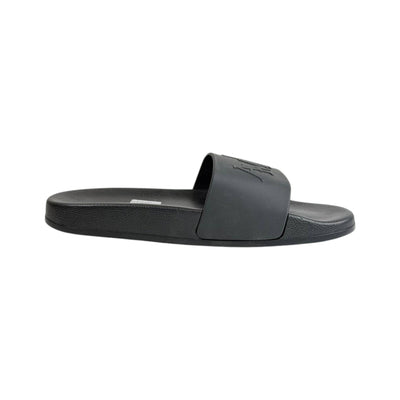AMIRI Black Logo Slides – Premium Minimalist Luxury Sandals 🖤👡 - MASTERPIECE