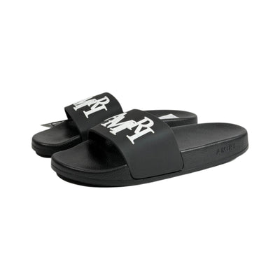 Amiri Black Slides – Bold Luxury Comfort Sandals 🖤🔥 - MASTERPIECE