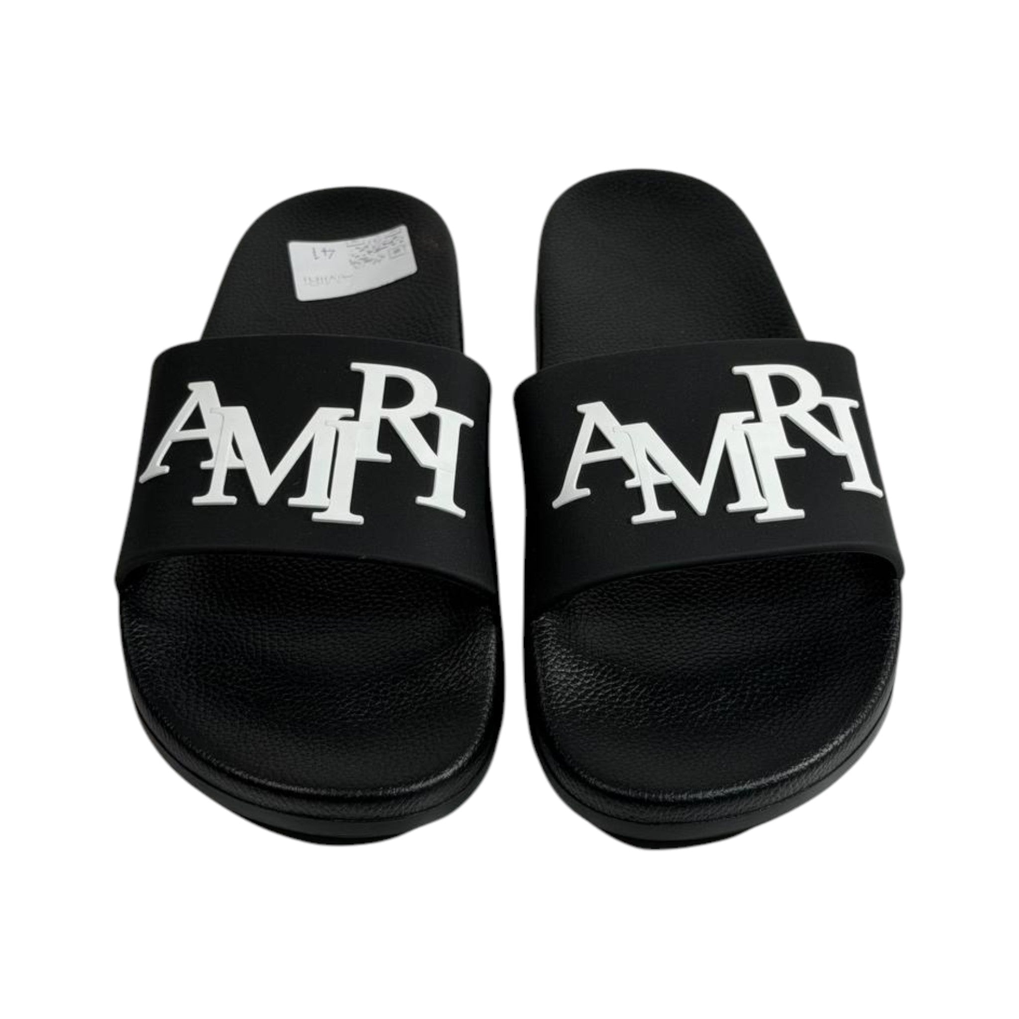 Amiri Black Slides – Bold Luxury Comfort Sandals 🖤🔥 - MASTERPIECE