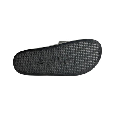 Amiri Black Slides – Bold Luxury Comfort Sandals 🖤🔥 - MASTERPIECE