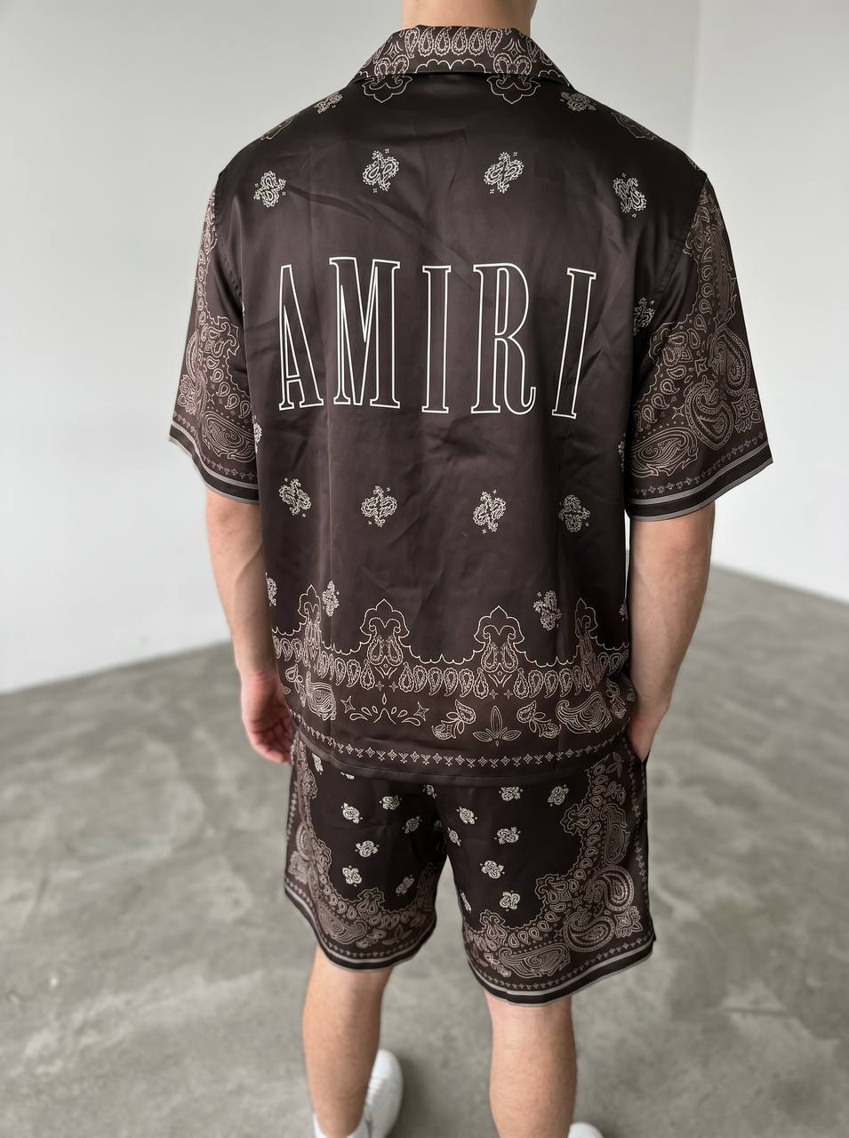 Amiri Brown Paisley Co-Ord Set – Luxury Summer Resort Fit 🤎✨ - MASTERPIECE