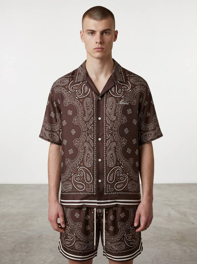 Amiri Brown Paisley Co-Ord Set – Luxury Summer Resort Fit 🤎✨ - MASTERPIECE