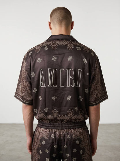 Amiri Brown Paisley Co-Ord Set – Luxury Summer Resort Fit 🤎✨ - MASTERPIECE