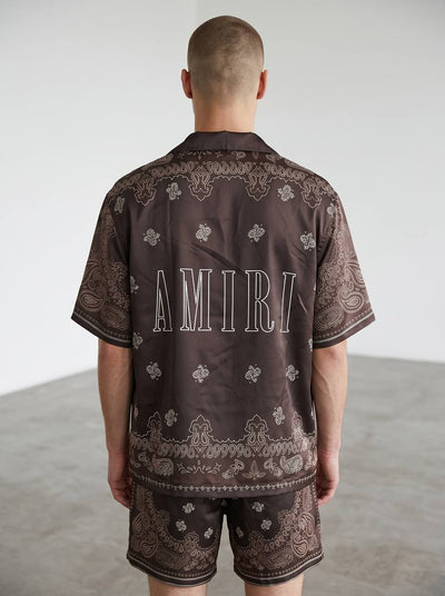 Amiri Brown Paisley Co-Ord Set – Luxury Summer Resort Fit 🤎✨ - MASTERPIECE