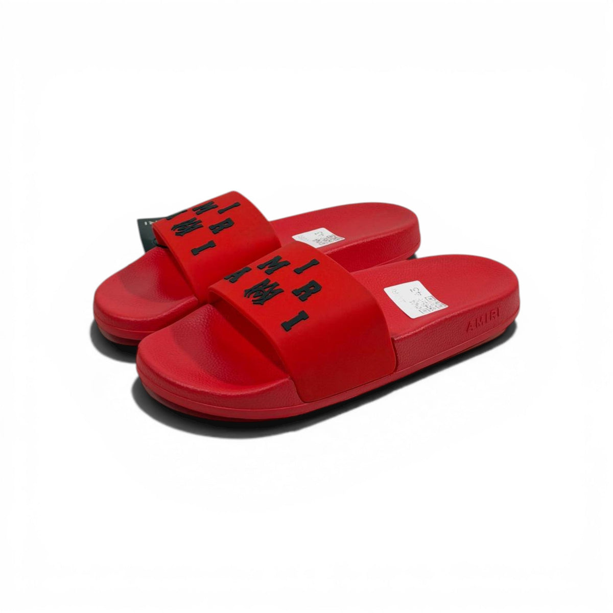 AMIRI Luxury Red Slide Sandals – Bold Logo Design & Statement Streetwear 👟🔥 - MASTERPIECE