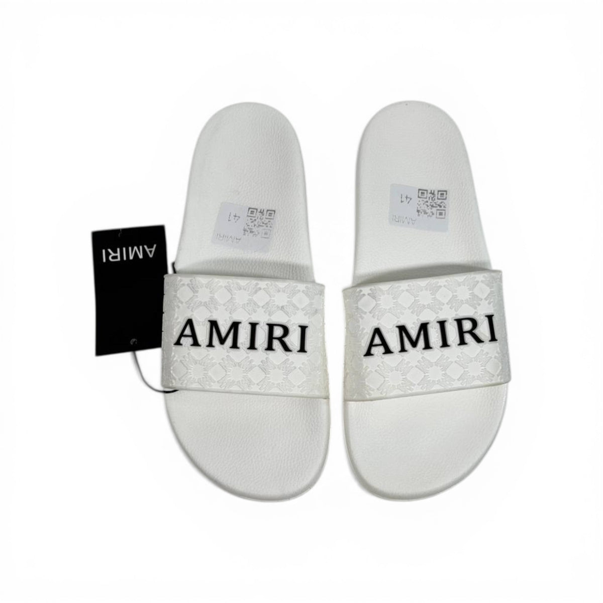 AMIRI Luxury White Slide Sandals – Minimal Designer Comfort & Everyday Style 👟✨ - MASTERPIECE
