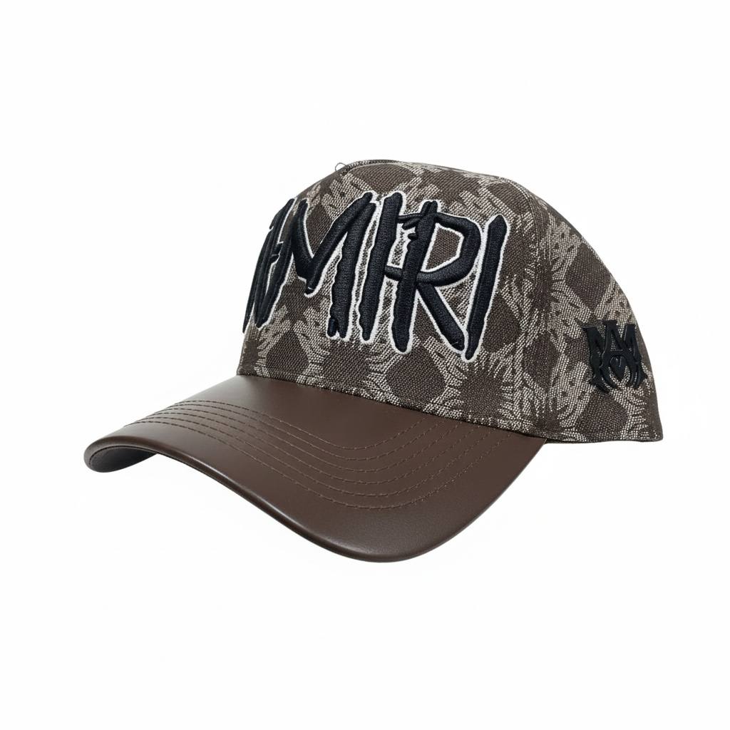 Amiri Monogram Logo Cap — Brown - MASTERPIECE