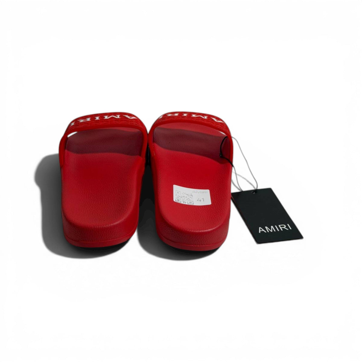 ❤️🔥 AMIRI Monogram Slides – Red Bold Luxury Streetwear - MASTERPIECE
