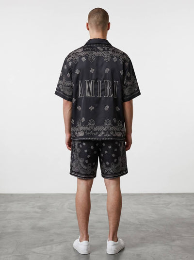 Amiri Paisley Silk Shirt – Black Luxury Resort Shirt 🖤✨ - MASTERPIECE