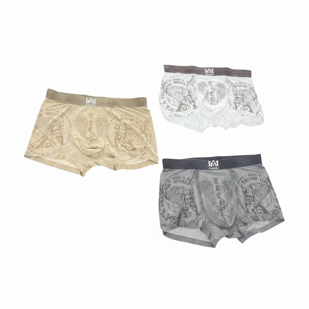 AMIRI Premium Graphic Boxer Briefs Set – Street Luxury Edition 🔥✨ - MASTERPIECE