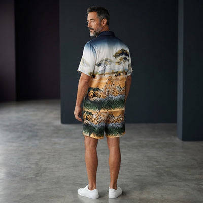 🐆 Amiri Safari Graphic Resort Co-Ord Set 🌴✨ - MASTERPIECE