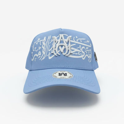 AMIRI Sky Blue Monogram Cap 💙✨ | Signature Street Luxury - MASTERPIECE