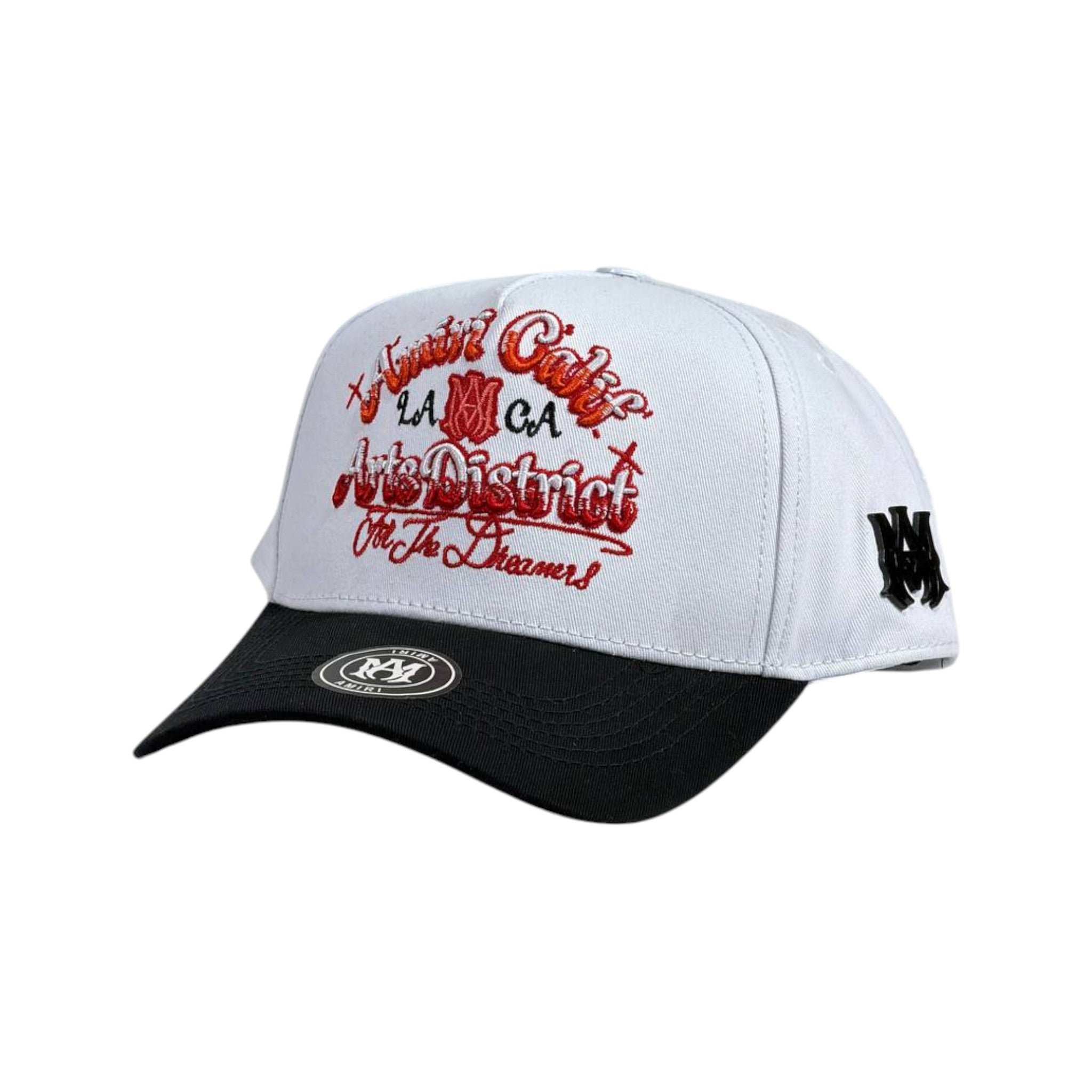 Amiri Urban Culture LA Cap – White & Black Embroidered Statement 🧢⚪🖤 - MASTERPIECE