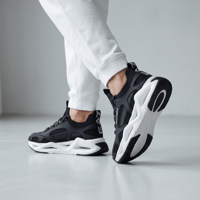 🖤 Armani Exchange Chunky Runner Sneakers White & Black 👟⚡ - MASTERPIECE