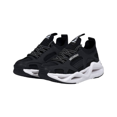 🖤 Armani Exchange Chunky Runner Sneakers White & Black 👟⚡ - MASTERPIECE