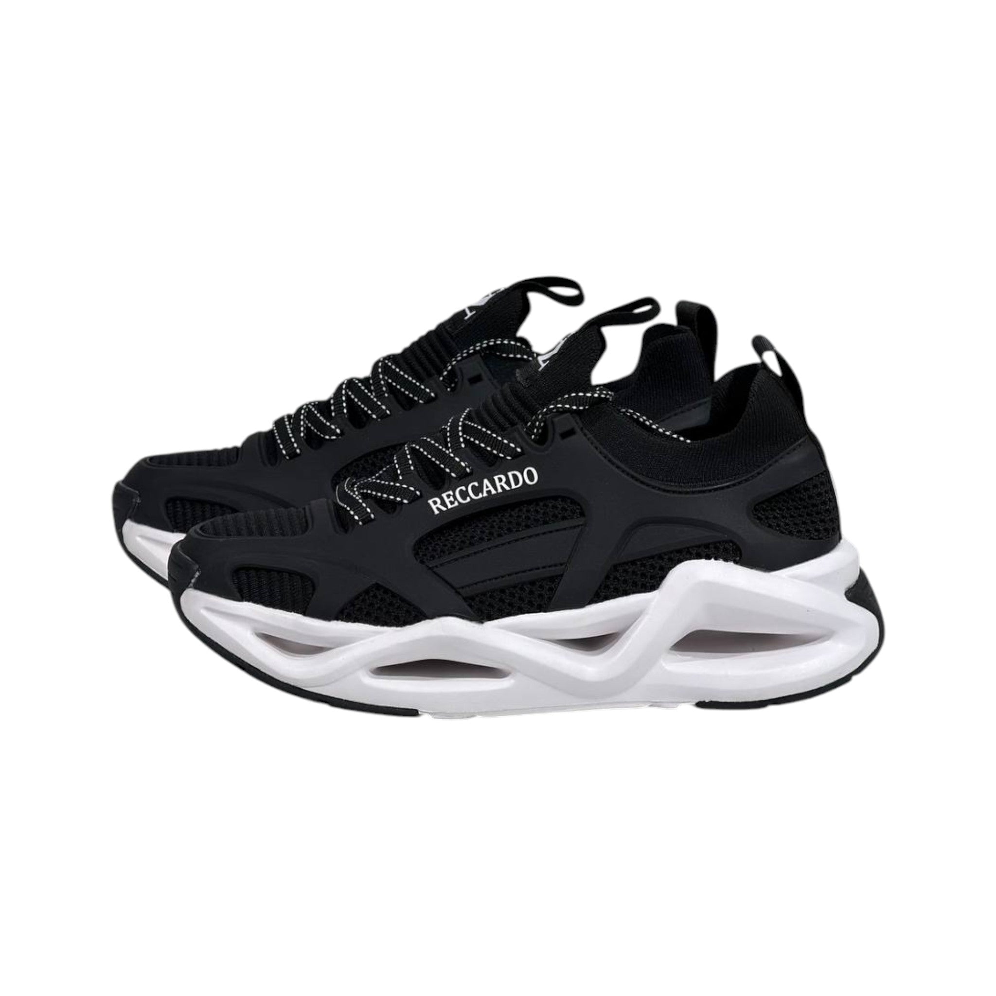 🖤 Armani Exchange Chunky Runner Sneakers White & Black 👟⚡ - MASTERPIECE