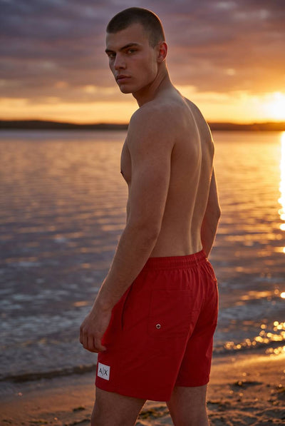 armani Exchange Essential Red Swim Shorts ❤️🌊☀️ - MASTERPIECE