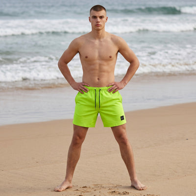 Armani Exchange Essential Swim Shorts – Neon Green 💚🌊 - MASTERPIECE