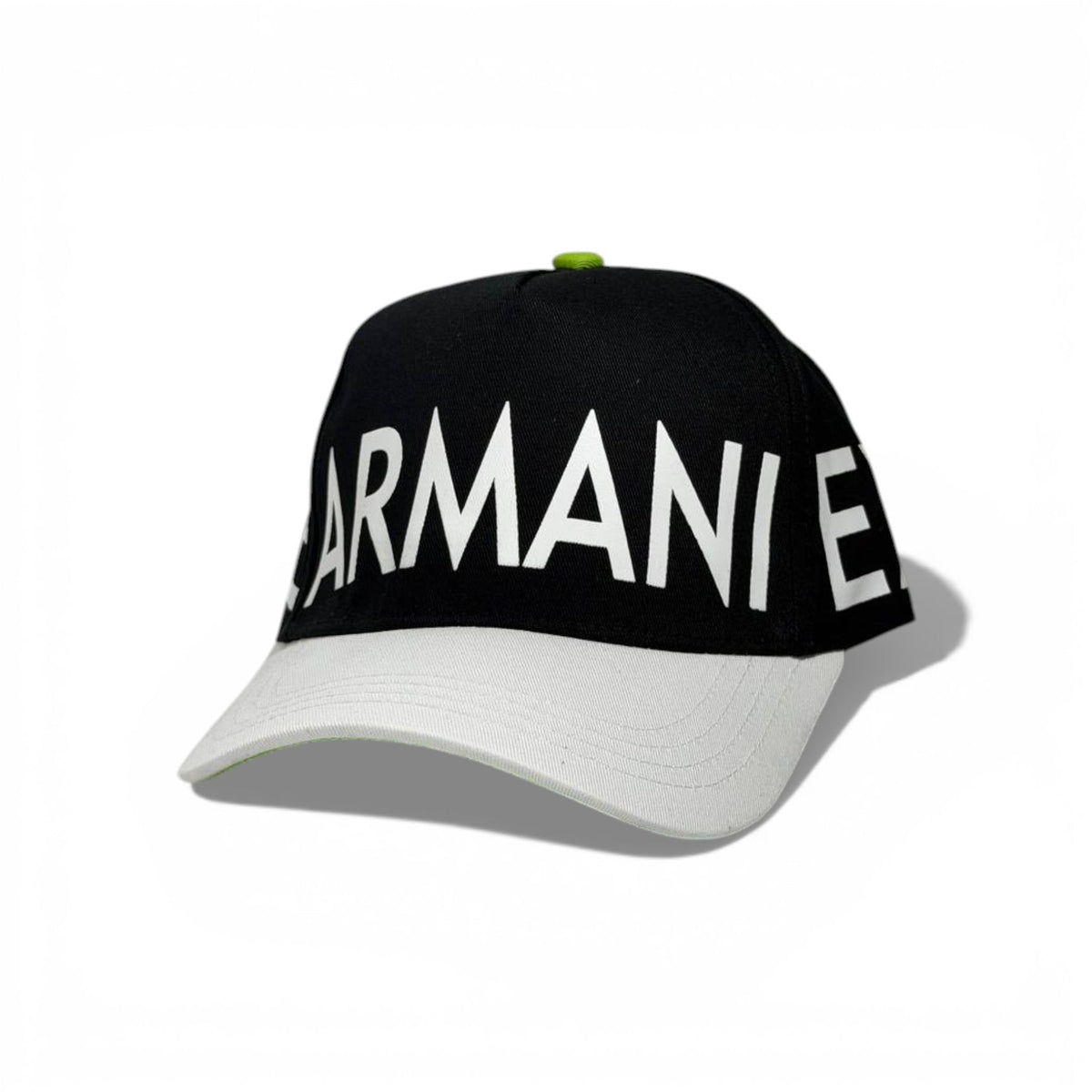 Armani Exchange Logo Baseball Cap — Black & White - MASTERPIECE