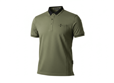 Armani Exchange Olive Polo Shirt 💚🖤 Smart Casual Essential - MASTERPIECE