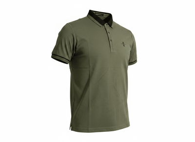 Armani Exchange Olive Polo Shirt 💚🖤 Smart Casual Essential - MASTERPIECE