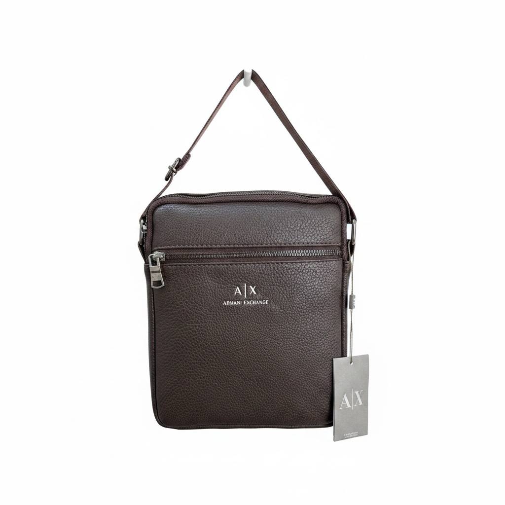Armani Exchange Premium Brown Crossbody Bag – Elegant Everyday Shoulder Bag 🤎✨ - MASTERPIECE