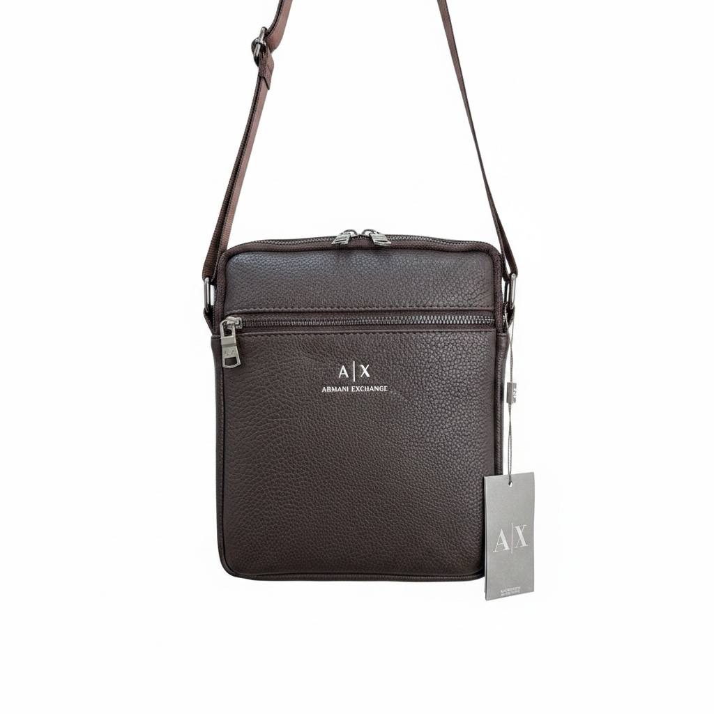 Armani Exchange Premium Brown Crossbody Bag – Elegant Everyday Shoulder Bag 🤎✨ - MASTERPIECE