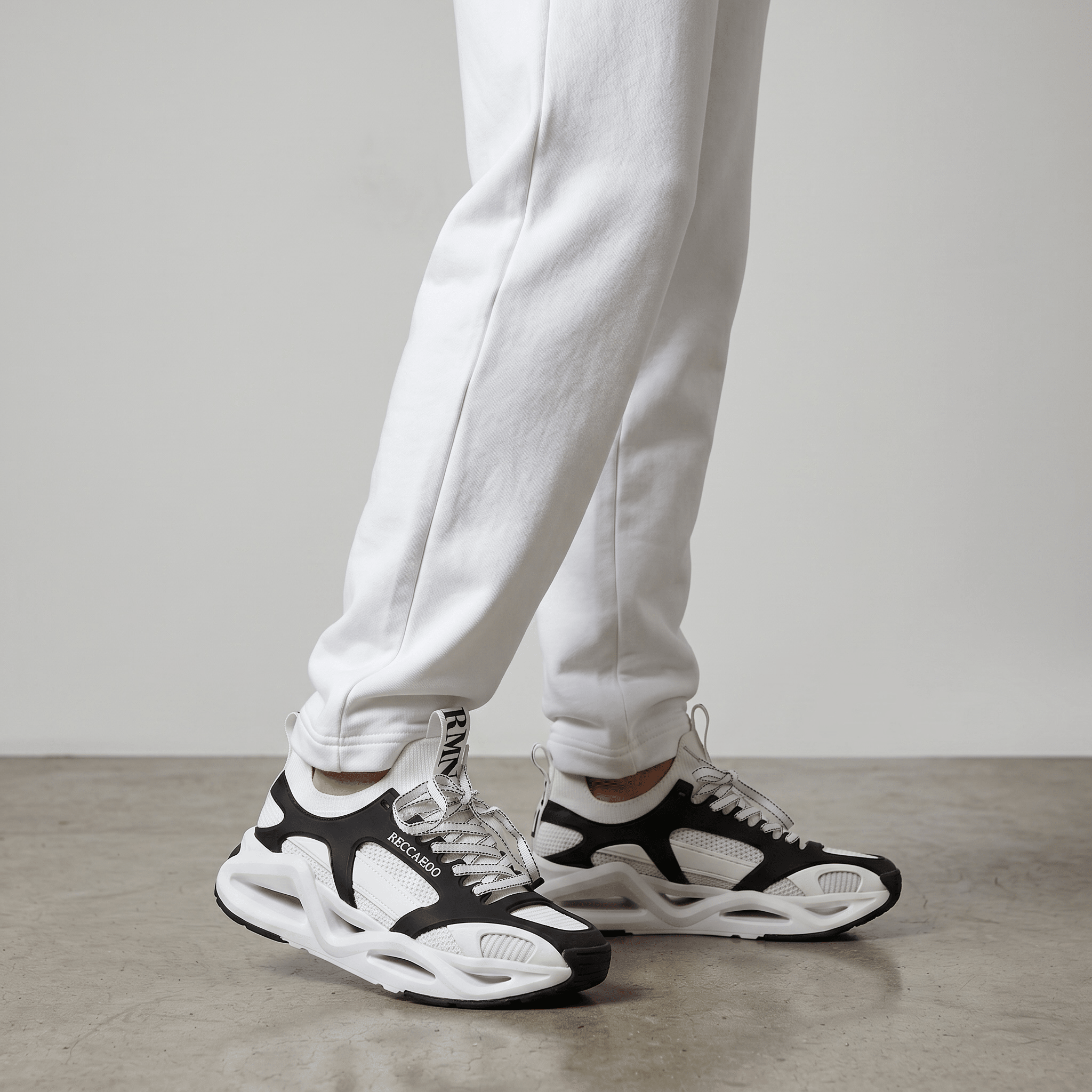 🖤🤍 Armani Reccardo Futuristic Chunky Sneakers 👟⚡ - MASTERPIECE