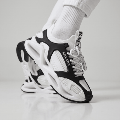 🖤🤍 Armani Reccardo Futuristic Chunky Sneakers 👟⚡ - MASTERPIECE