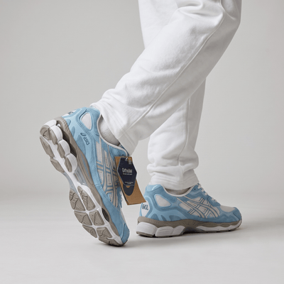 💙🤍 ASICS GEL-NYC Retro Running Sneakers – Sky Blue Edition 👟⚡ - MASTERPIECE