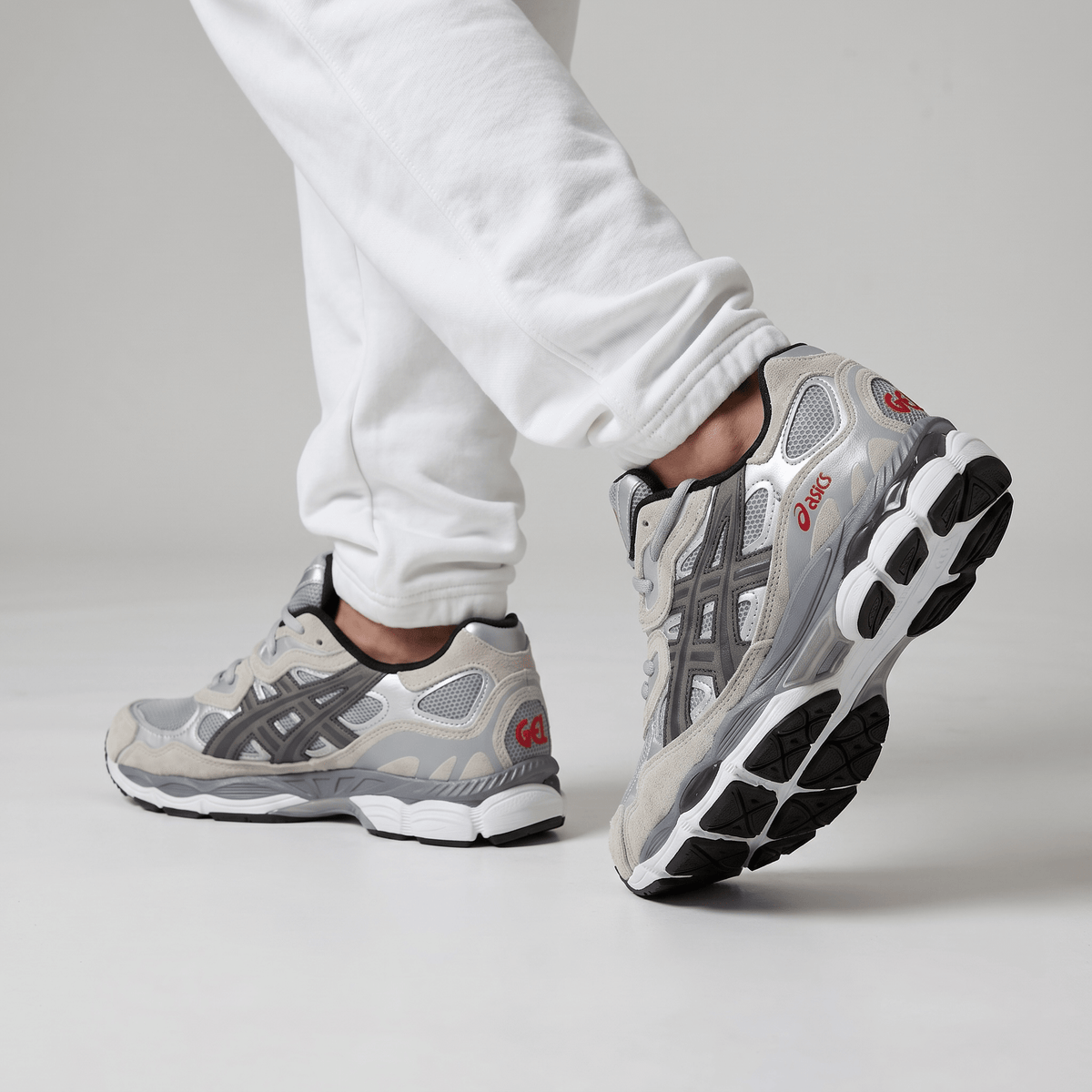 ⚡👟 ASICS GEL-NYC Silver Grey Retro Running Sneakers – Premium Y2K Streetwear Shoes 🔥🩶 - MASTERPIECE