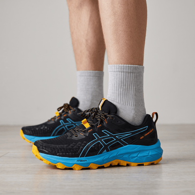 ASICS GEL-Trabuco 10 Trail Running Shoes – Black / Blue / Yellow - MASTERPIECE