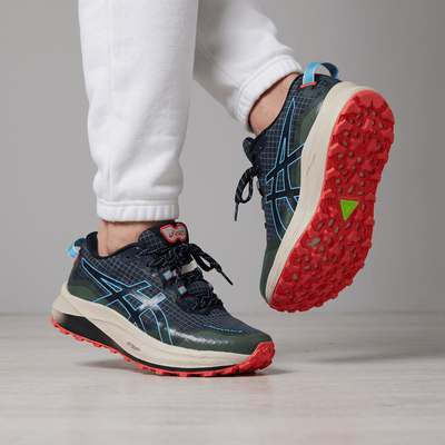 💙 Asics Gel-Trabuco 13 Trail Running Shoes – Green/Blue/Coral - MASTERPIECE