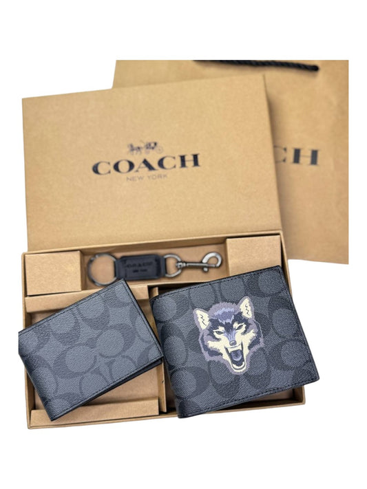 Coach Wolf Wallet Set bundle