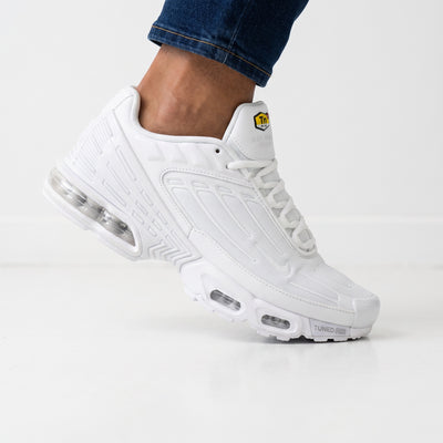 white Nike Tuned Air sneaker with visible air units