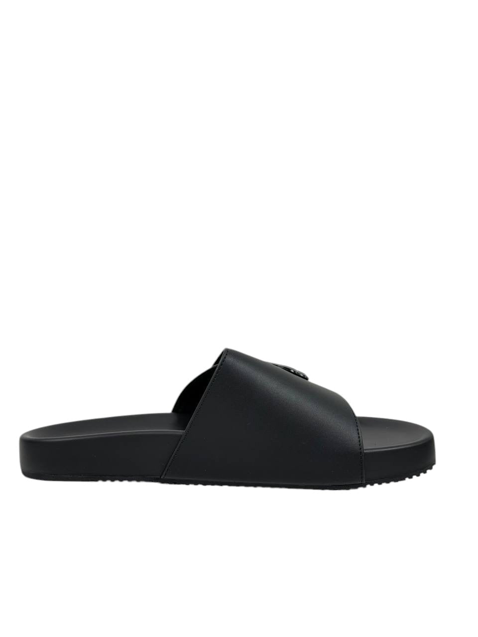 Balenciaga BB Logo Slide Sandals – All Black Edition 🖤🔥 - MASTERPIECE