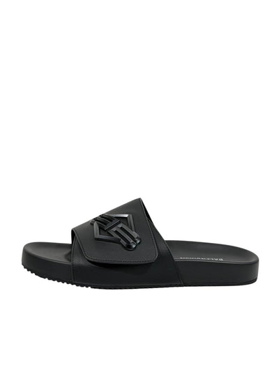 Balenciaga BB Logo Slide Sandals – All Black Edition 🖤🔥 - MASTERPIECE