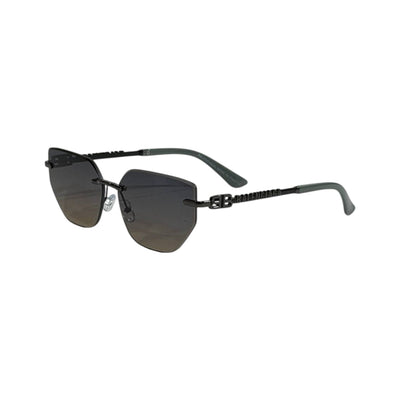 🖤 Balenciaga BB Rimless Black Sunglasses | Luxury Gradient Geometric Edition 😎 - MASTERPIECE