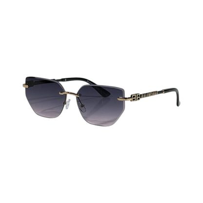 ✨ Balenciaga BB Rimless Gold Sunglasses | Luxury Geometric Edition 😎 - MASTERPIECE
